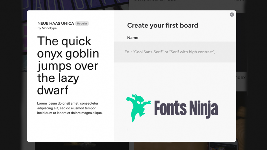 Imagen de la aplicación Font Ninja